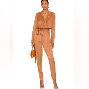 LBLC the label Camel Wrap Jumpsuit